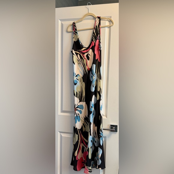 Silk Laundry 100% silk floral midi dress - Picture 6 of 8